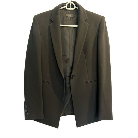 Theory Classic Black Blazer Size 0 - Picture 1 of 5